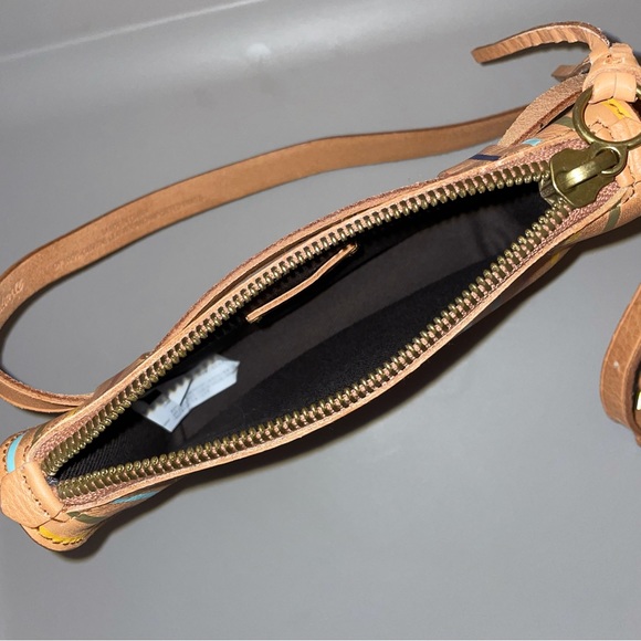 Madewell Tan The Simple Pouch Belt Bag Rainbow Stripe Edition - Picture 16 of 16